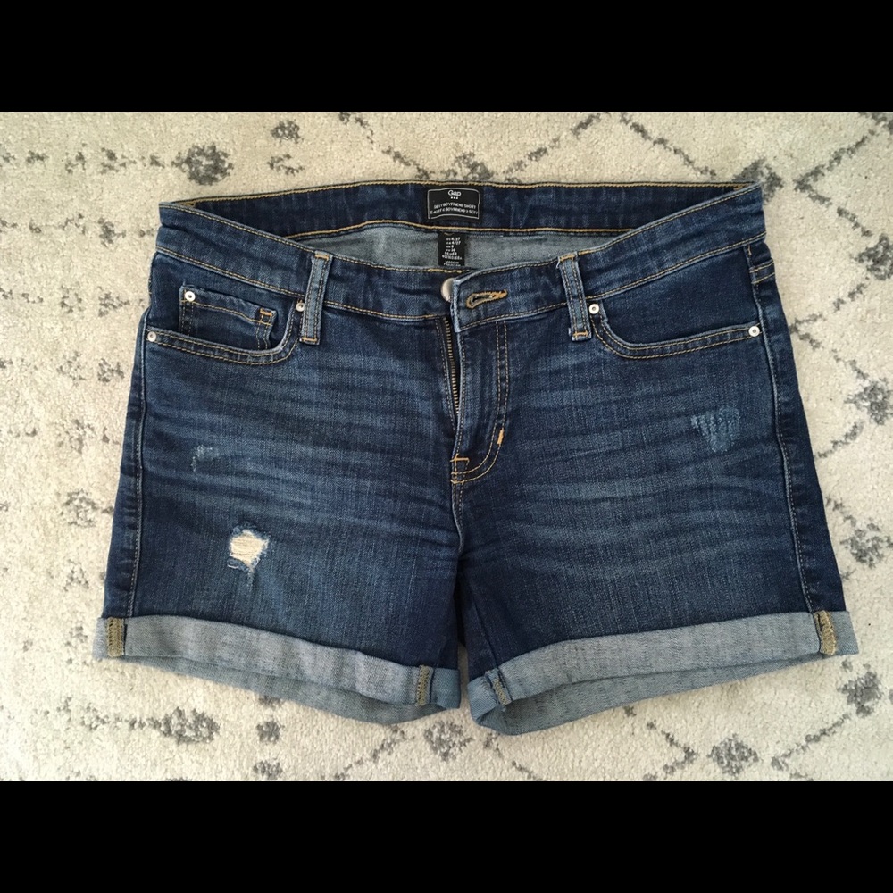 Lightly distressed GAP shorts